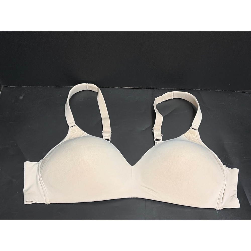 Warners No Side Effects Wireless Bra 38B Nude RN2771A Contour Smooth Underarm